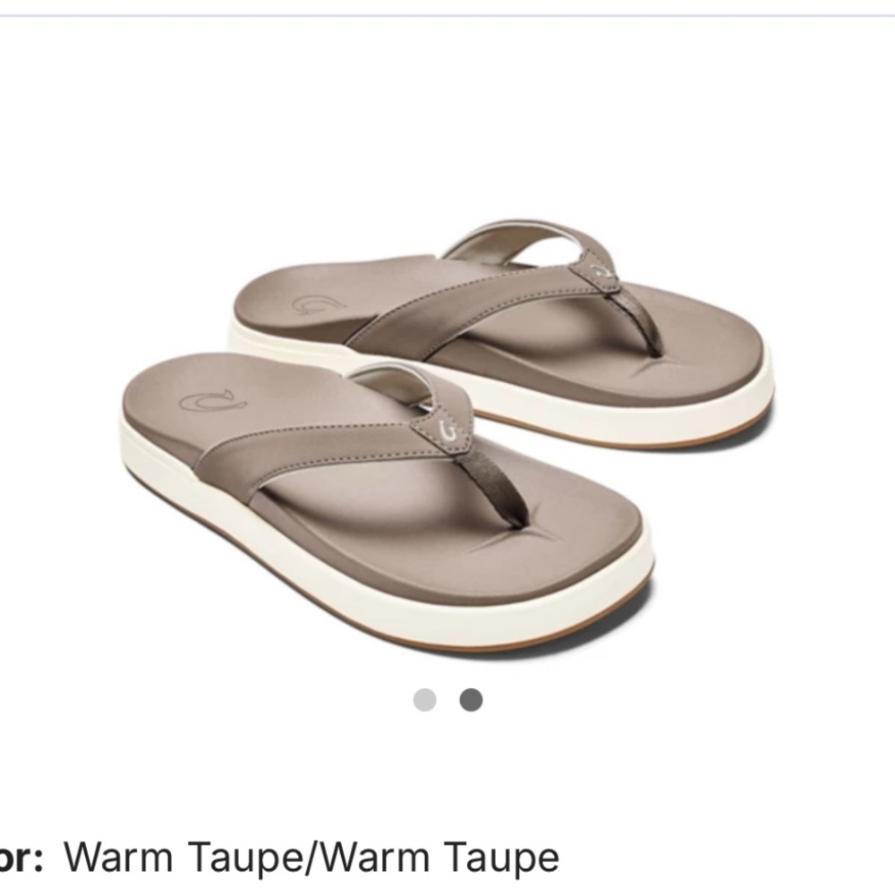 Taupe Flip Flop Sandals